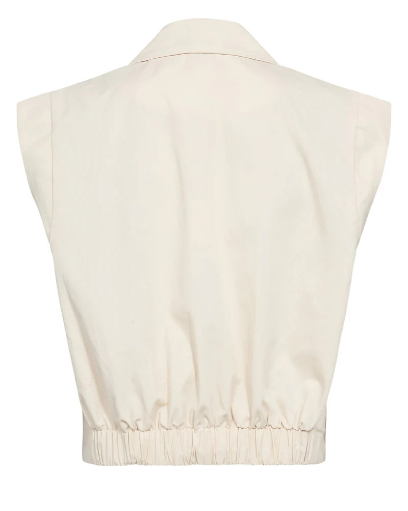 Numph NUSUNNA VEST - Whitecap Gray