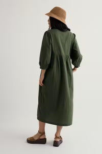 Seasalt Earth Colours Kaftan Dress in Organic Cotton Voile