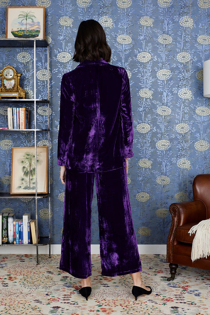 Luna Llena / Velvet Suit Trousers / Fig Boutique