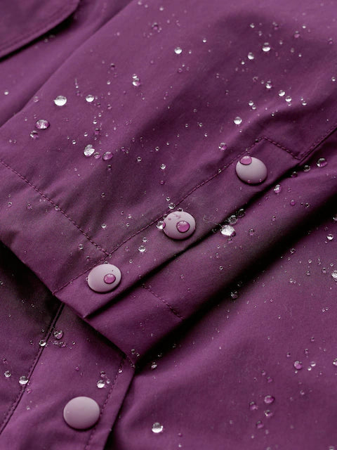 Seasalt Cornwall Purple Tall Plant Hunter Cotton Waterproof Coat