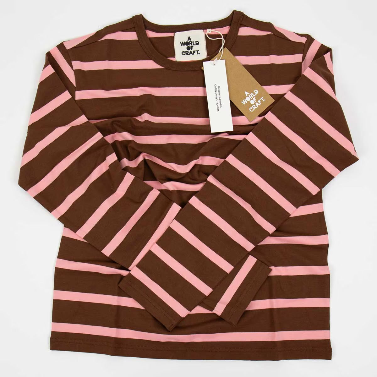 A World of Craft Long Sleeve T-shirt Brown/Pink