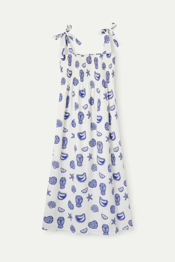 Compania fantastica long dress lobster print
