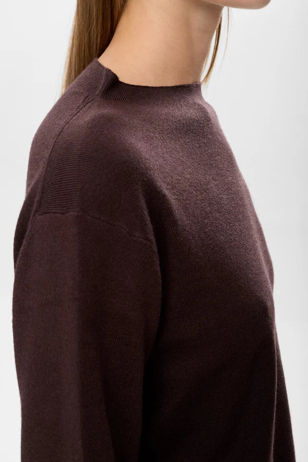 Numph NUCARMA CROP PULLOVER - Black Coffee