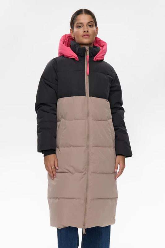 Numph NUTRIANE LONG JACKET - Taupe Gray