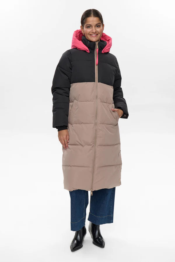 Numph NUTRIANE LONG JACKET - Taupe Gray
