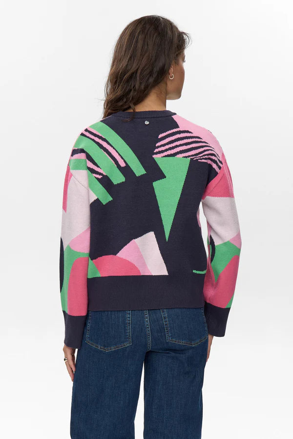Numph NUGRAPHI PULLOVER - Dark Sapphire