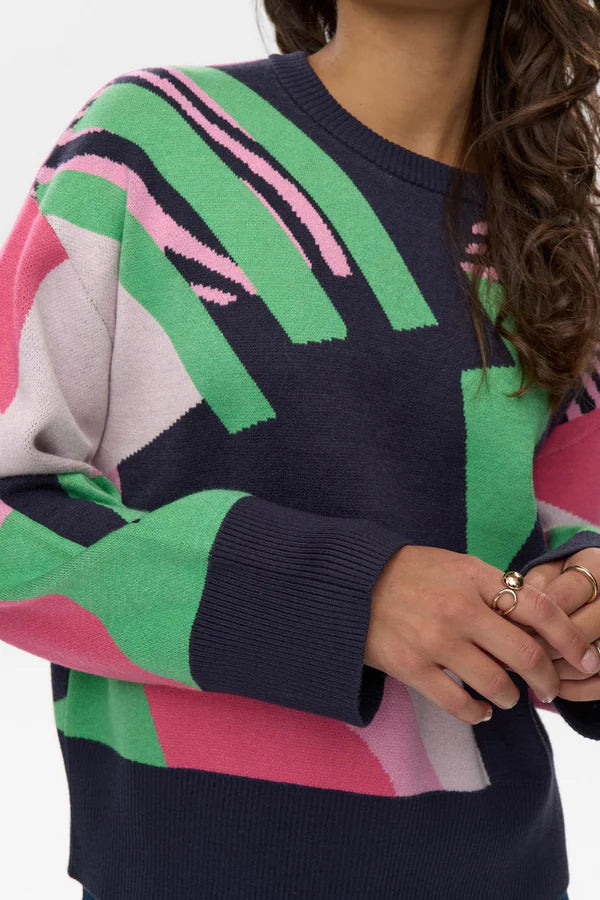 Numph NUGRAPHI PULLOVER - Dark Sapphire