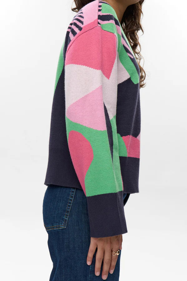 Numph NUGRAPHI PULLOVER - Dark Sapphire