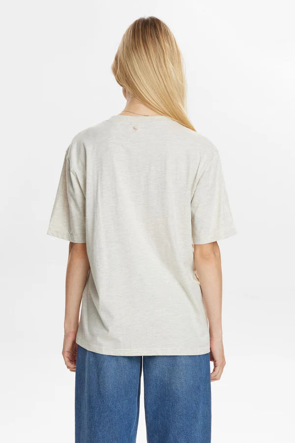 Numph NUWESTERN T-SHIRT - Creme Melange
