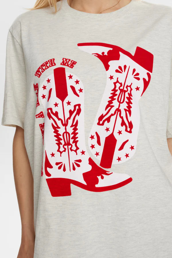 Numph NUWESTERN T-SHIRT - Creme Melange