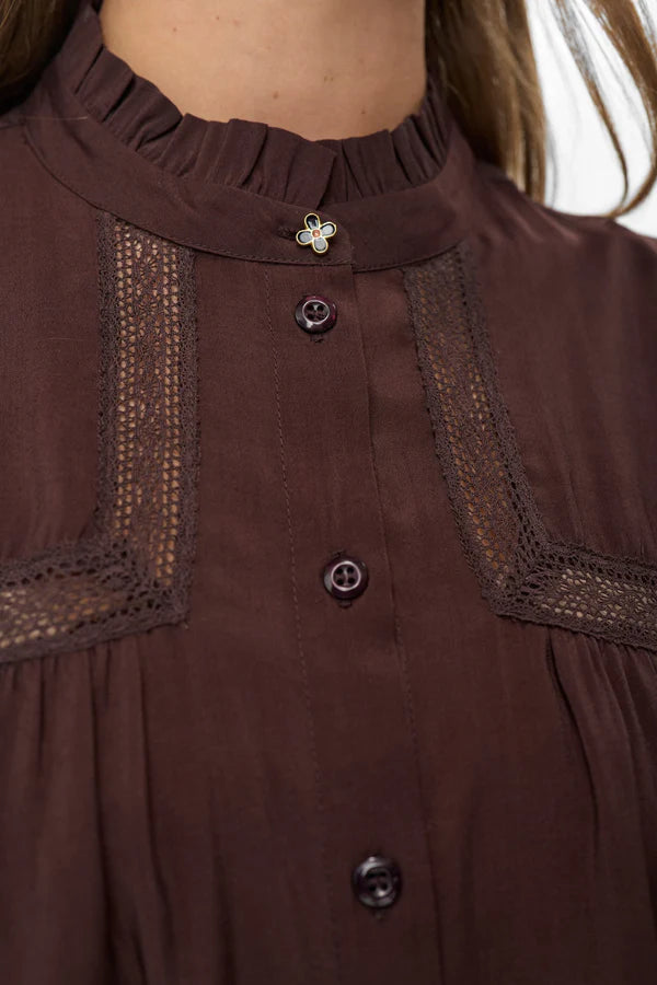 Numph NURIKA SHIRT - Black Coffee