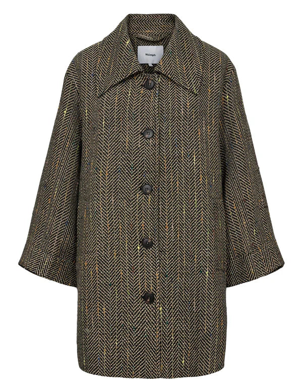 Numph Nukimber coat black coffee