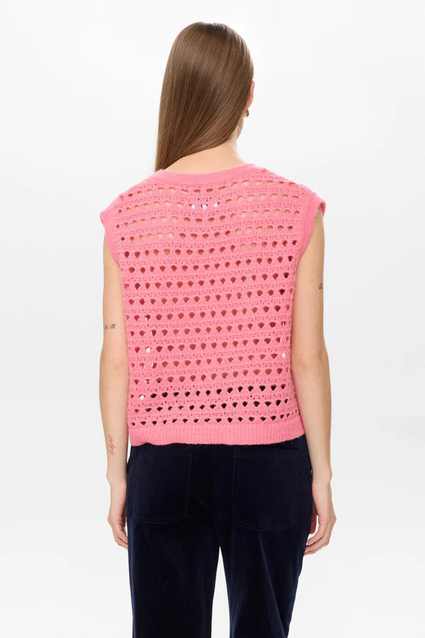 Numph Nulaya vest - pink lemonde