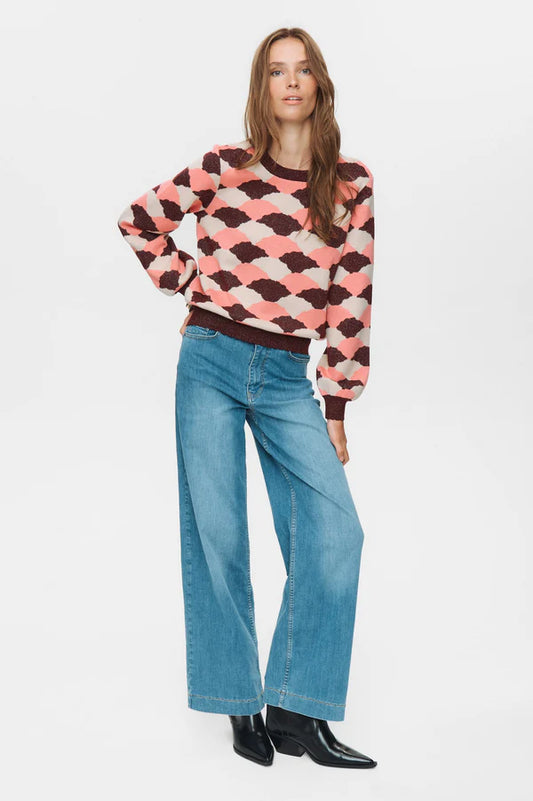 Numph Nulila pullover-pink lemonade