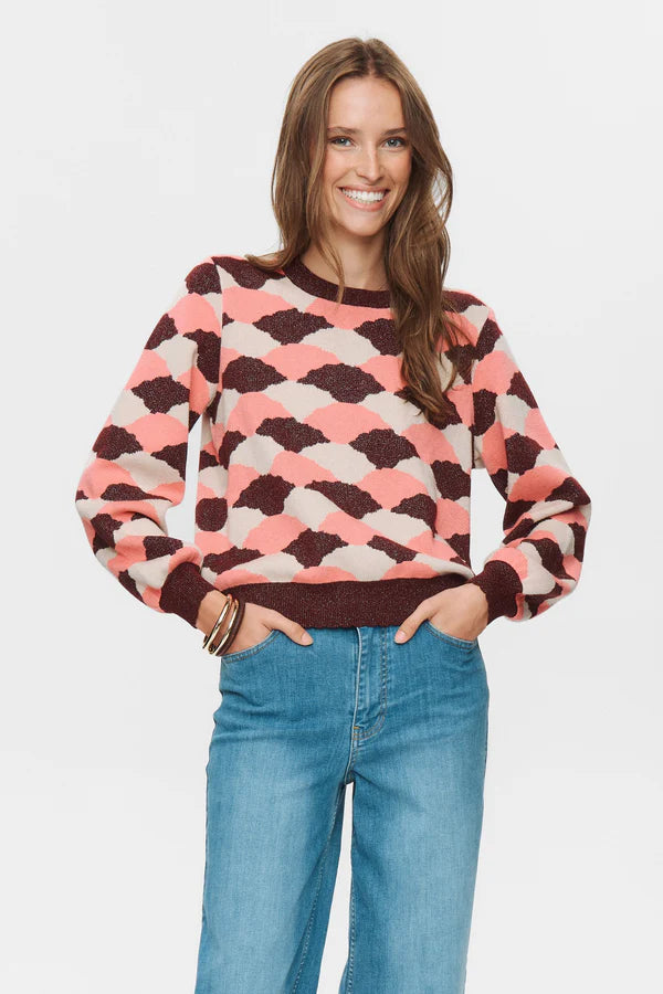 Numph Nulila pullover-pink lemonade