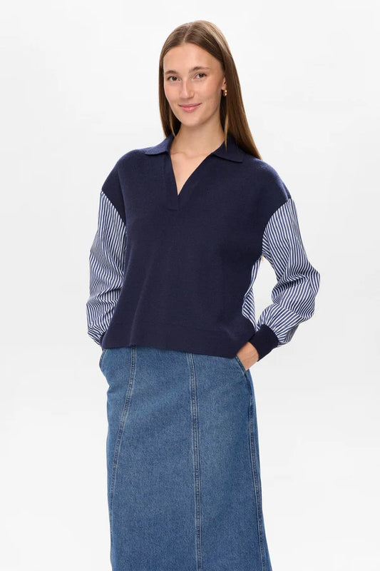Numph NUMARSY PULLOVER - Dark Sapphire