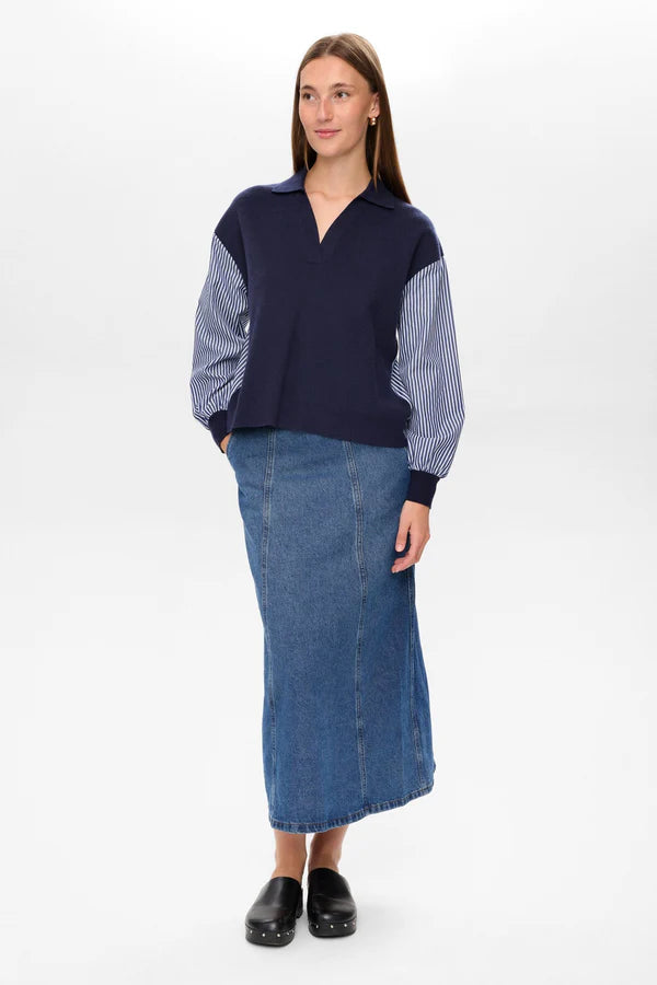 Numph NUMARSY PULLOVER - Dark Sapphire