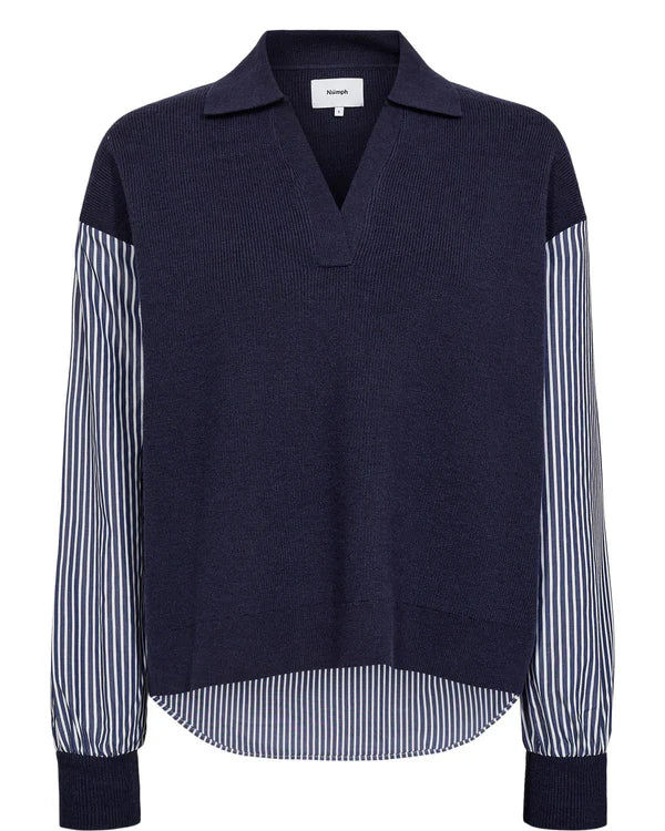 Numph NUMARSY PULLOVER - Dark Sapphire