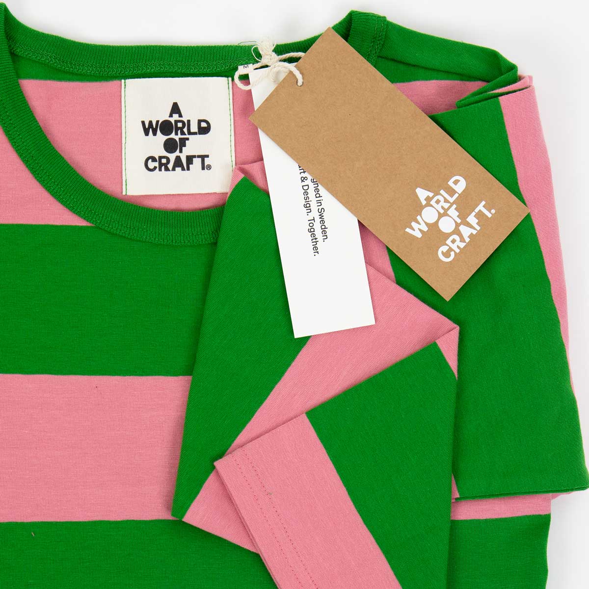 A World of Craft Long Sleeve T-shirt Pink/Green