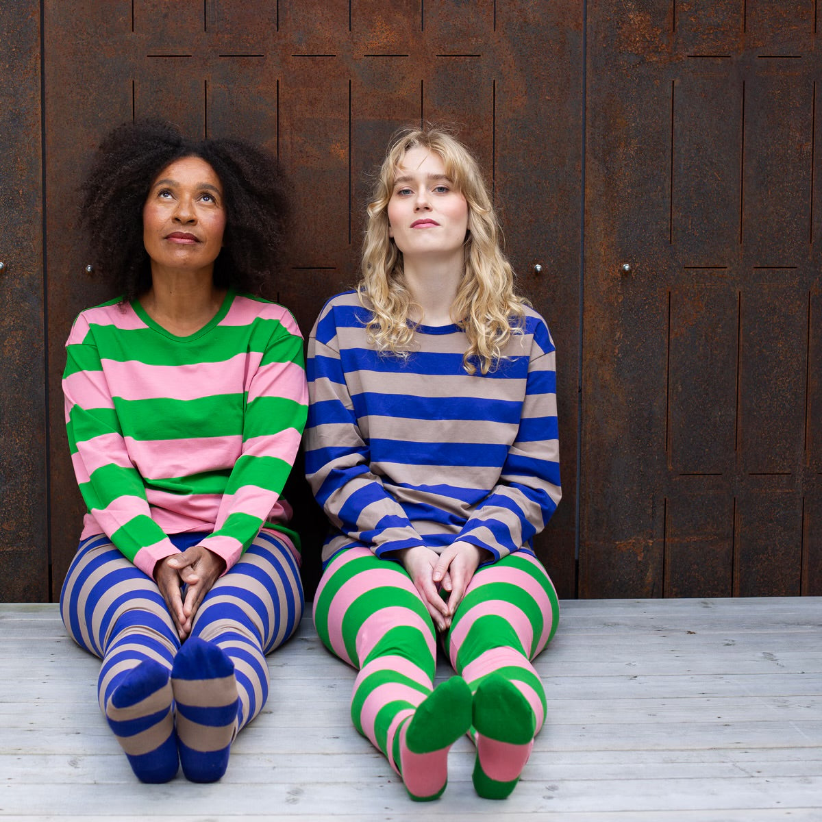 A World of Craft Long Sleeve T-shirt Pink/Green