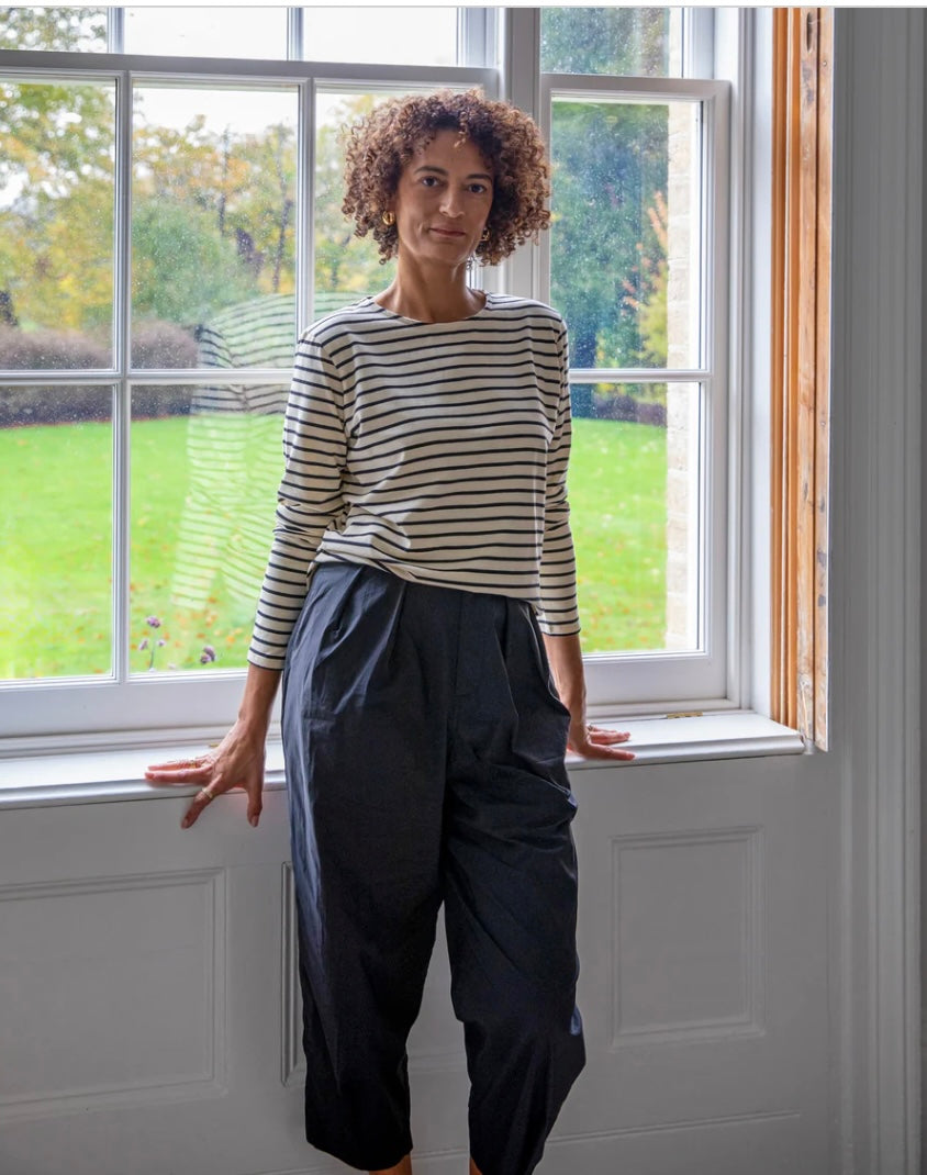 Chalk Fleur Stripped T-Shirt