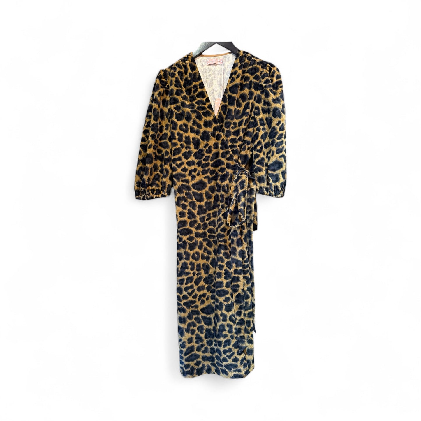 Traffic People Leopard Print Wrap Dress