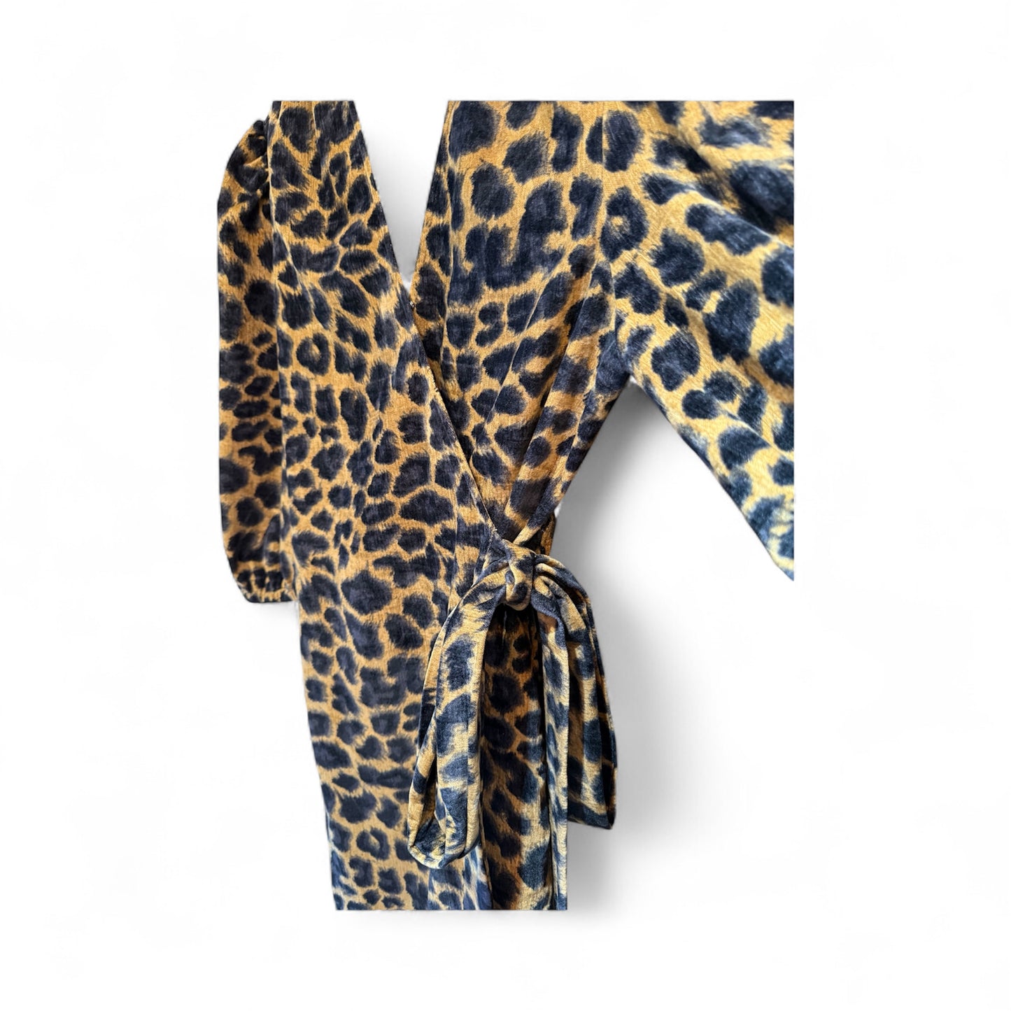 Traffic People Leopard Print Wrap Dress