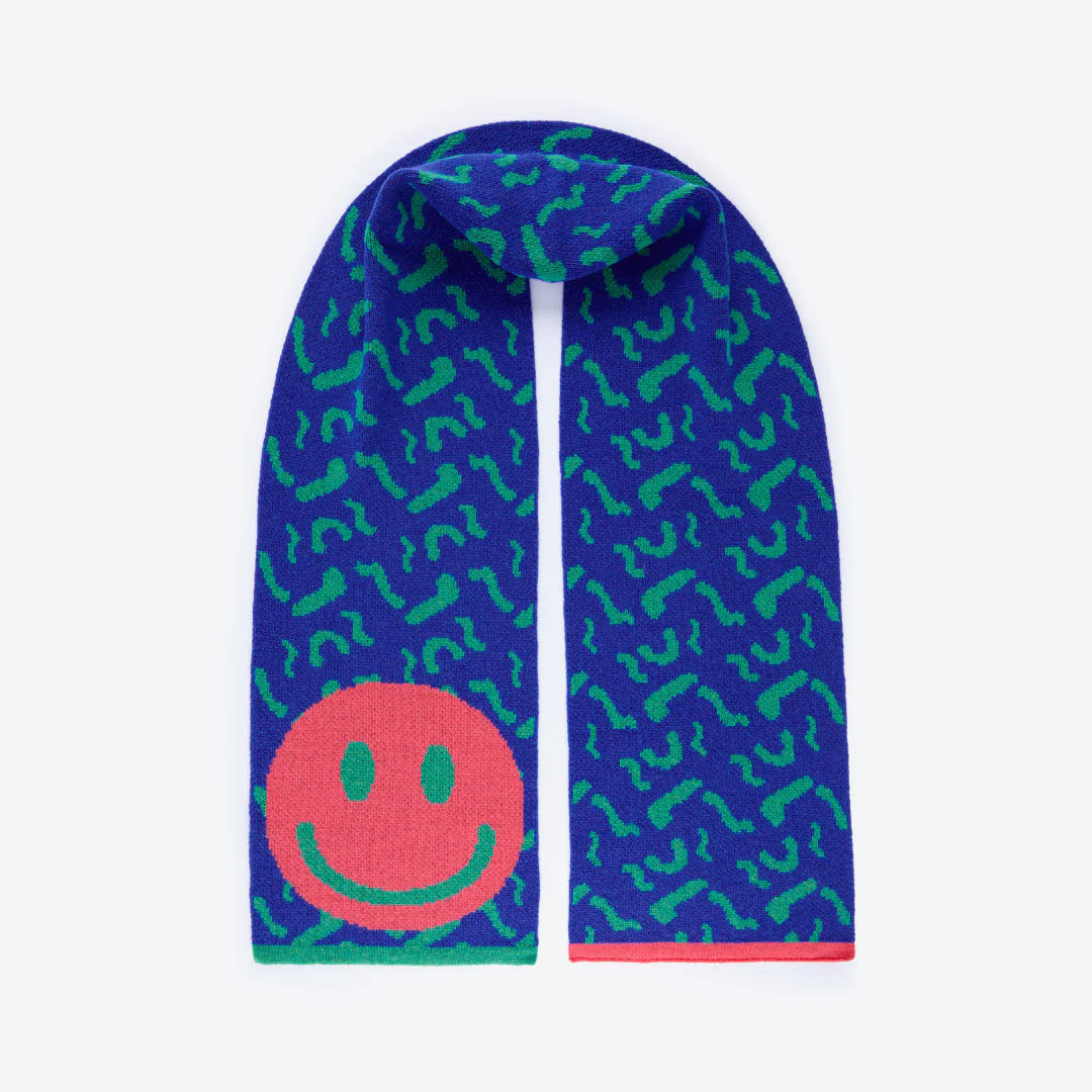 Smiley Wool Scarf - Large