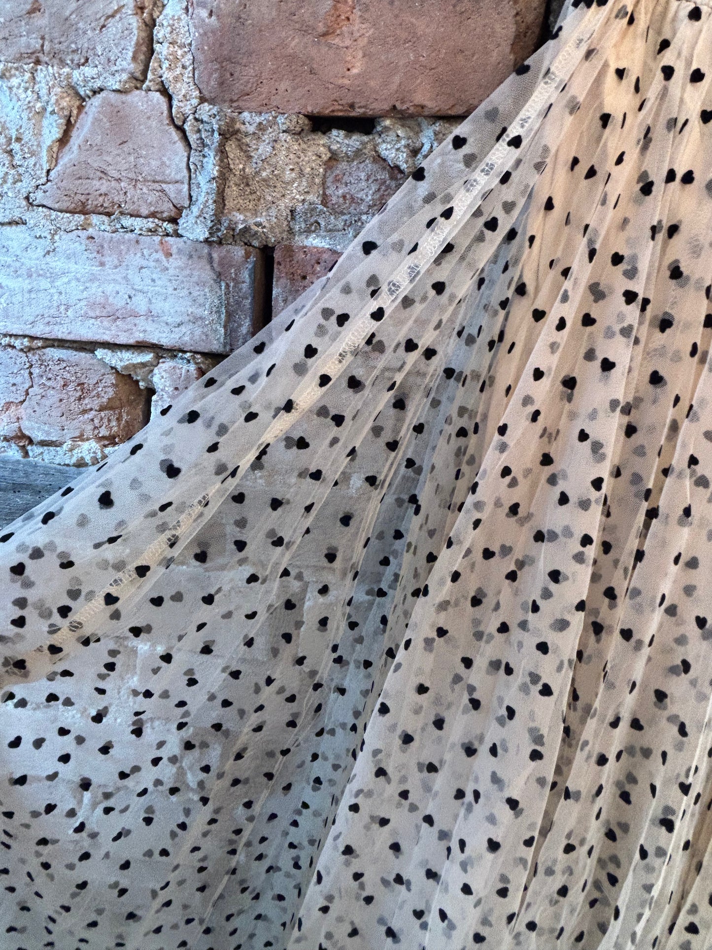 Choklate Paris Heart Tulle Skirt Beige