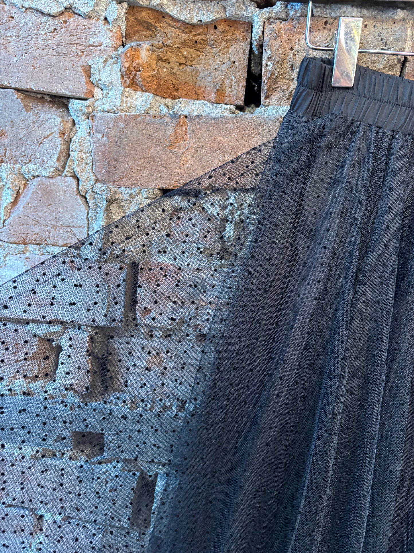 Choklate Paris Polka Dot Tulle Skirt Black