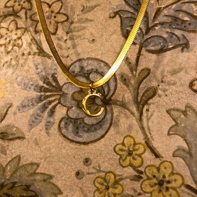 Gold Plated Alphebet / Necklace