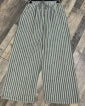 Italian Collcetion Pinstripe Linen Wide Leg Trousers
