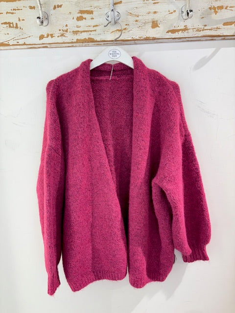 Kris ana cardigan dark pink 8882