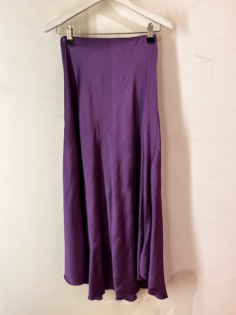 Italian collection satin slip skirt - Pale purple