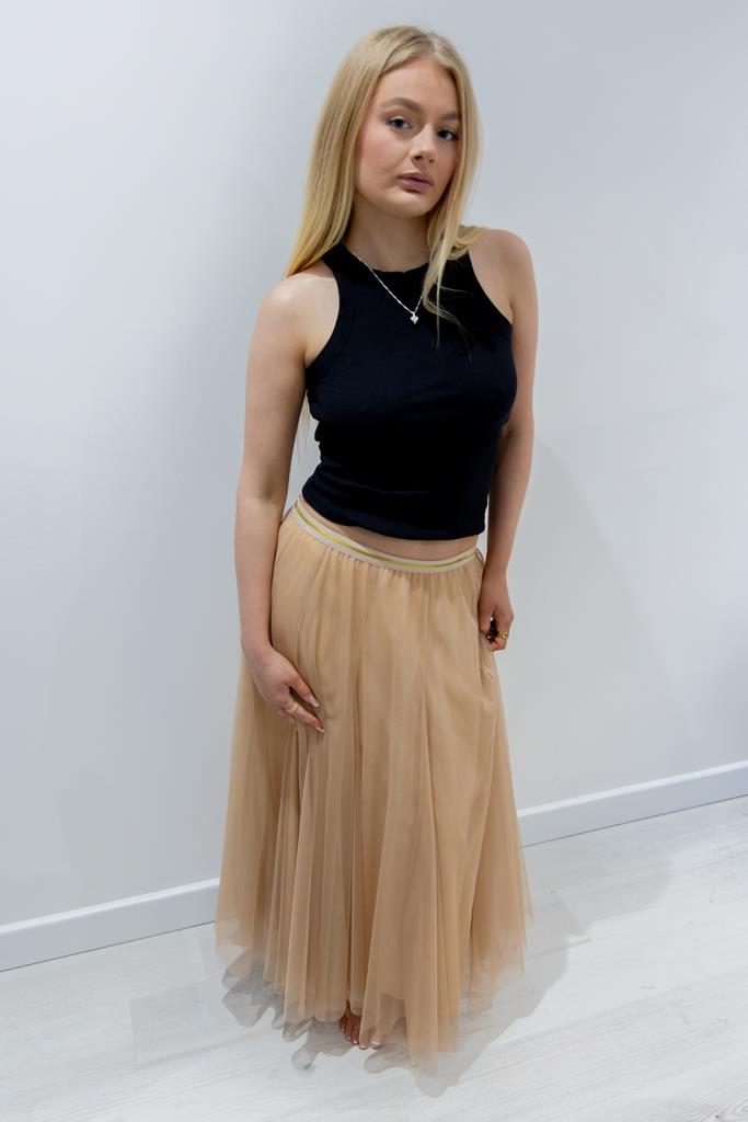 Last true angel tulle skirt caramel