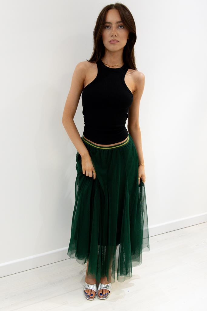 Last true angel tulle skirt Forest green