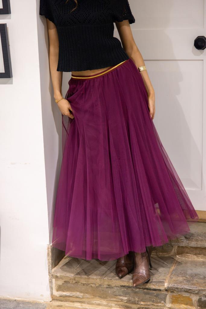 Last true angel tulle skirt Plum