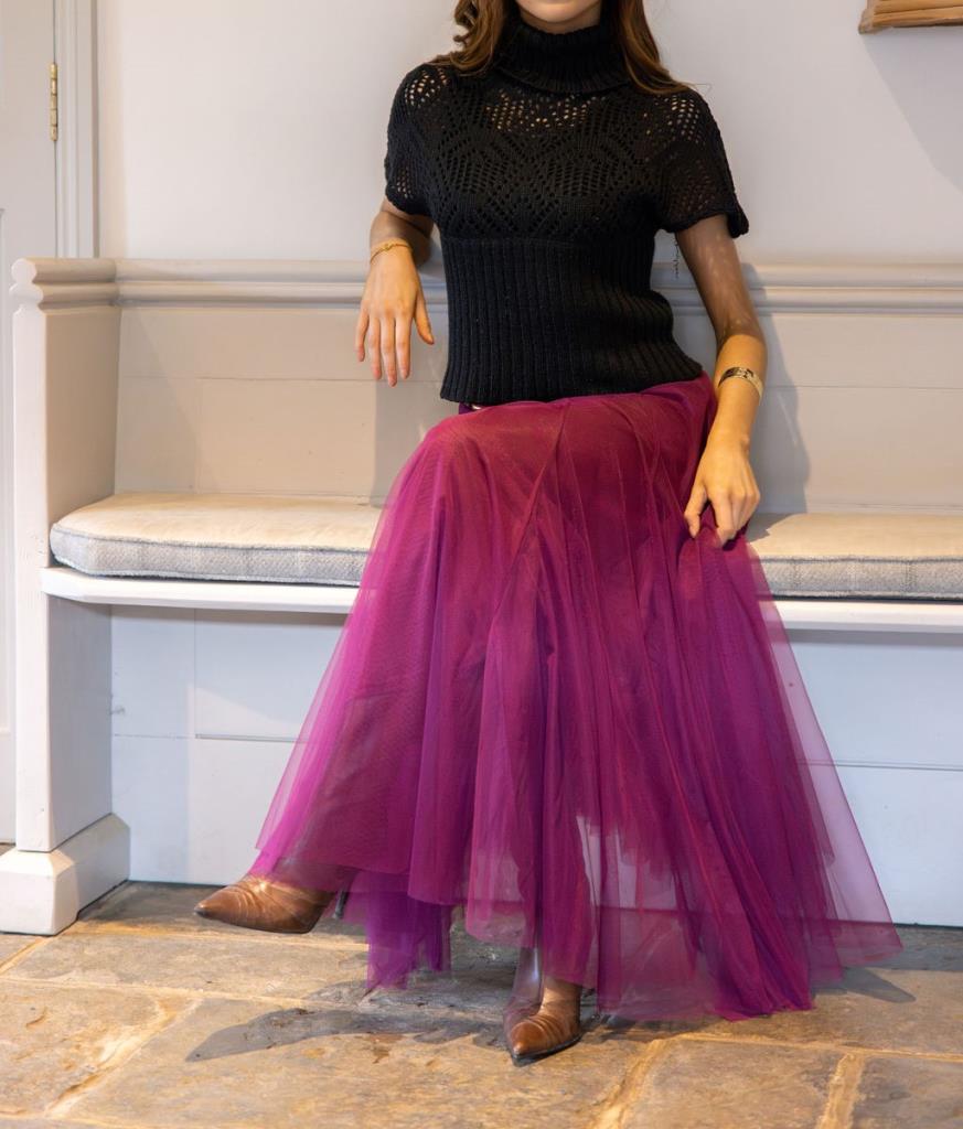 Last true angel tulle skirt Plum