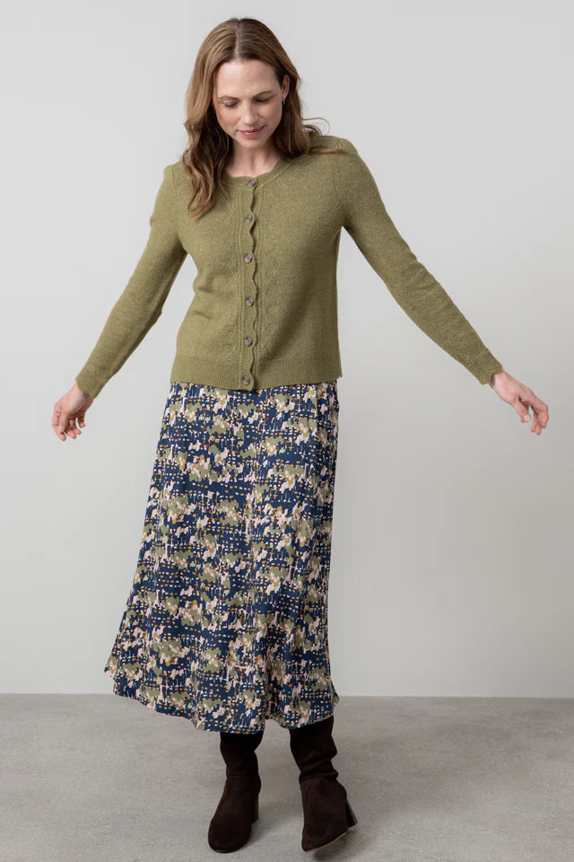 Lilly & Me Layla Cardigan pine green