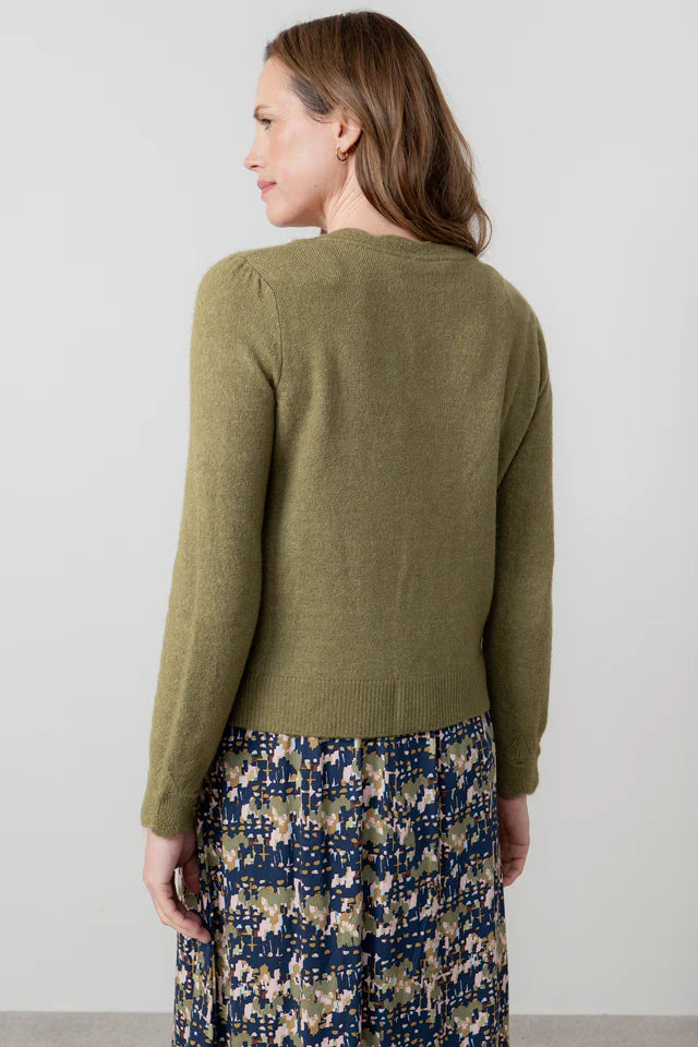 Lilly & Me Layla Cardigan pine green