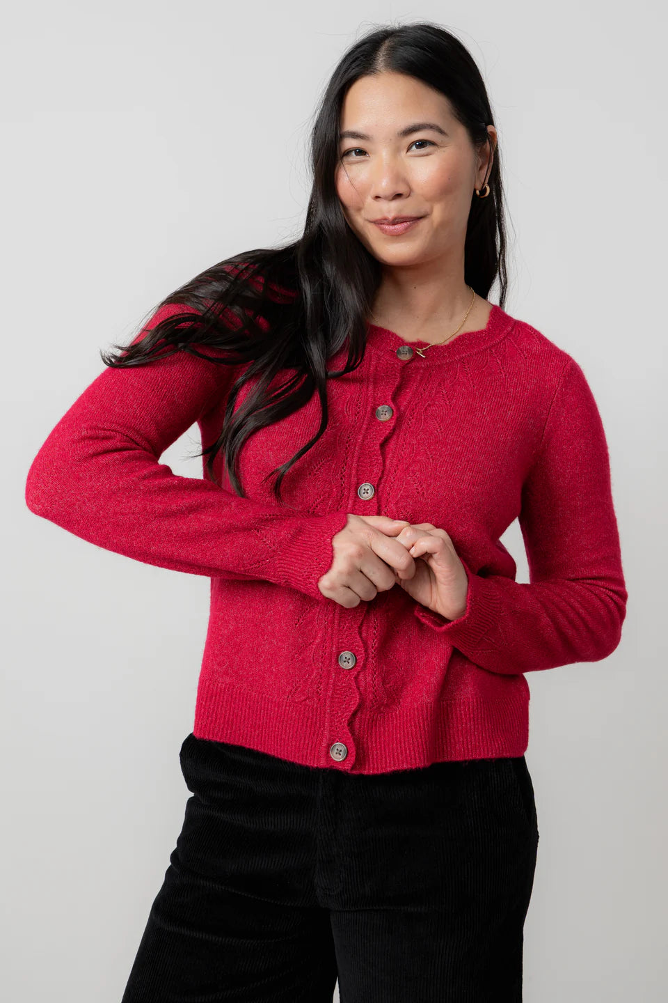 Lilly & Me Layla cardigan scarlett