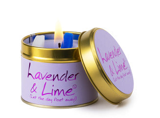 Lily flame Lavender & Lime Scented Candle