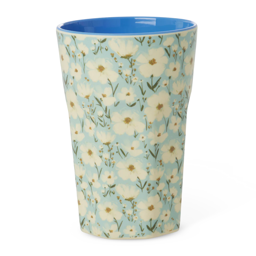 Rice by Rice Tall Cup - Mint - Summer Bloom Print