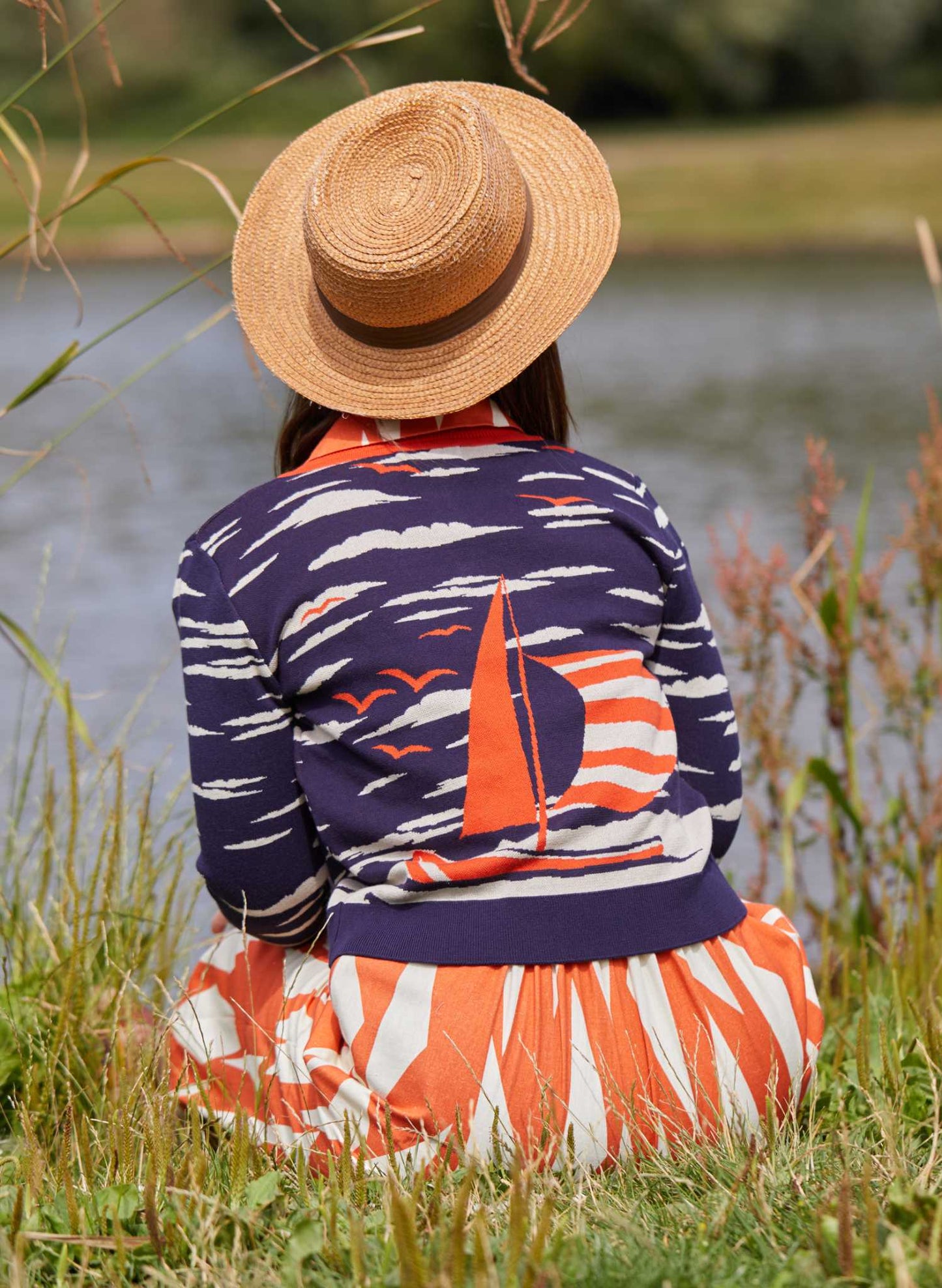 Palava vera Navy sailing cardigan