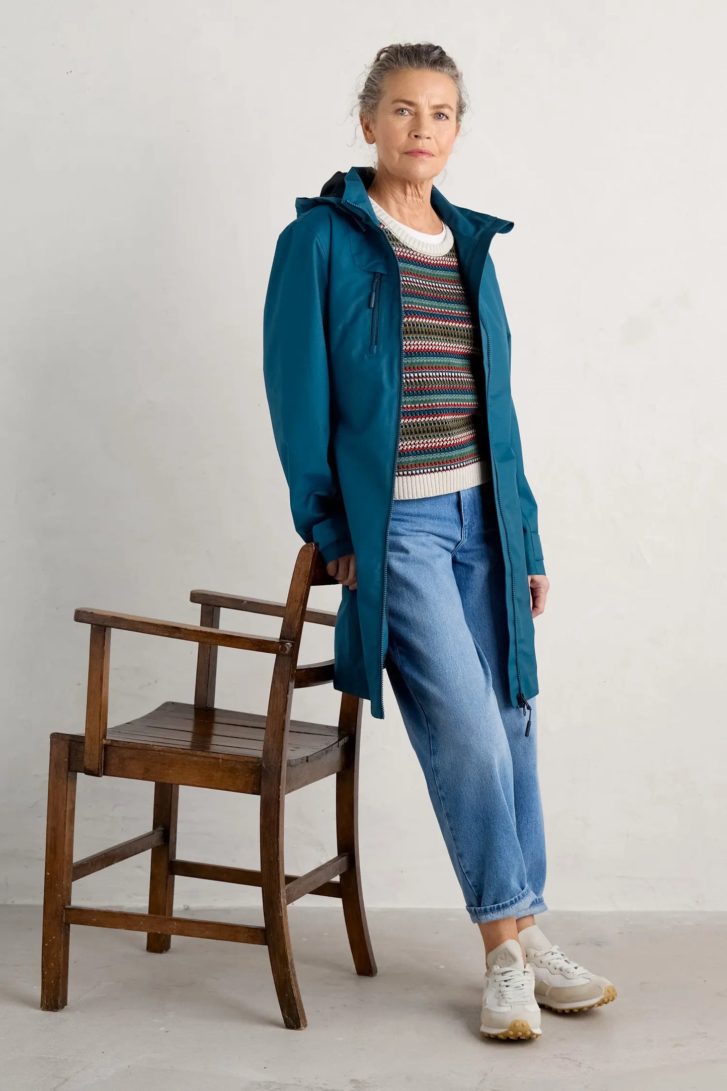 Seasalt coverack coat - Rain cloud