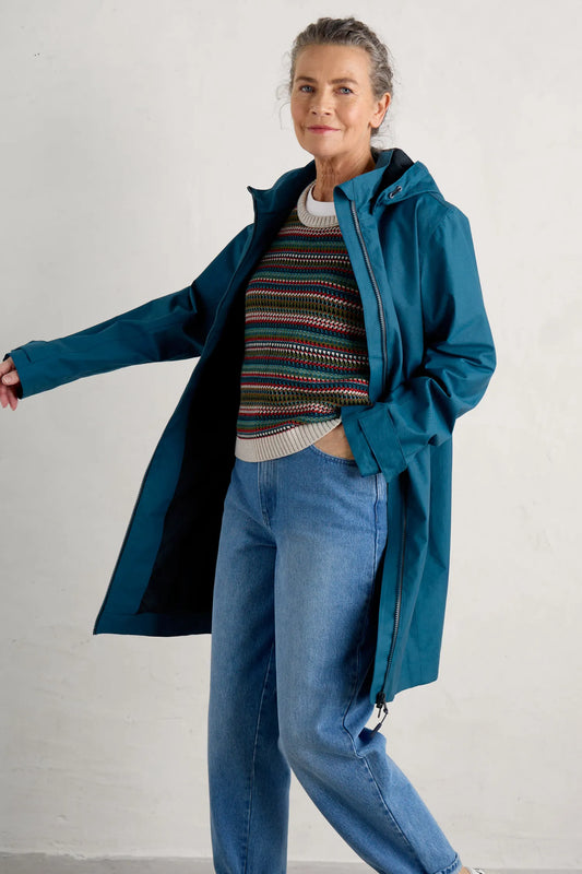 Seasalt coverack coat - Rain cloud