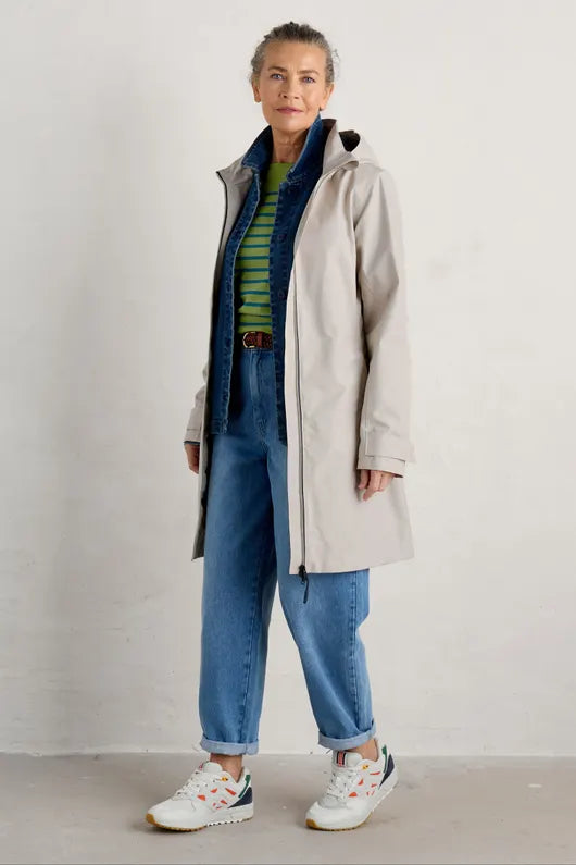 seasalt coverack coat - driftwood