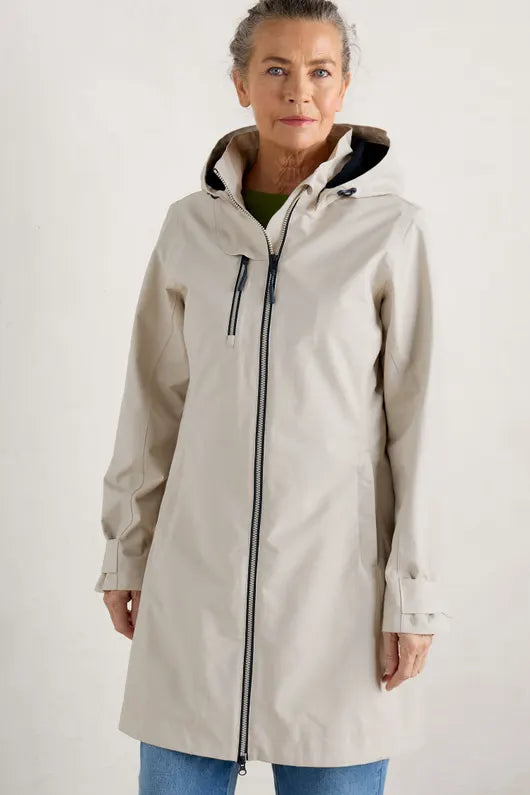 seasalt coverack coat - driftwood