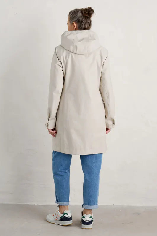 seasalt coverack coat - driftwood