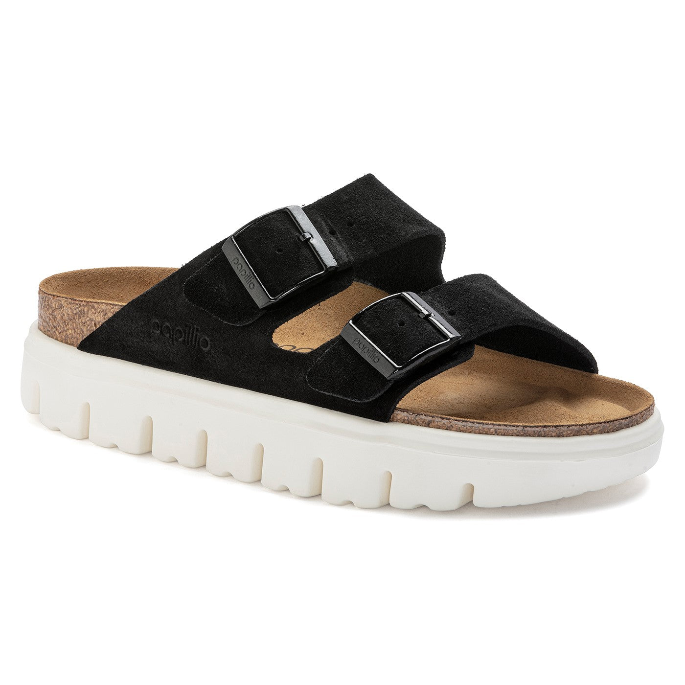 Birkenstock Arizona suede leather chunky -Black